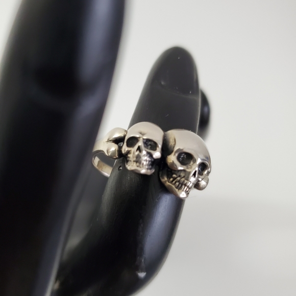 Sterling Silver 925 Skull Ring - Picture 6 of 9